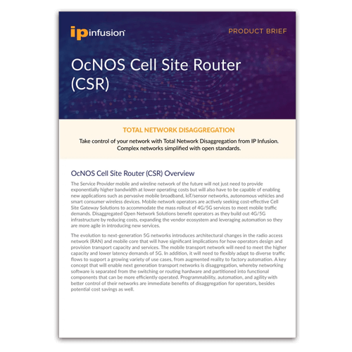OcNOS Cell Site Router